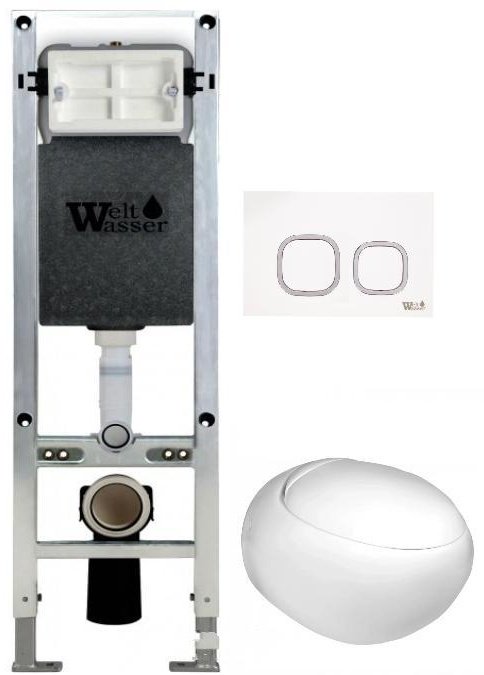 WeltWasser унитаз с инсталляцией JECKENBACH 004 GL-WT, санфаянс купить,NaN