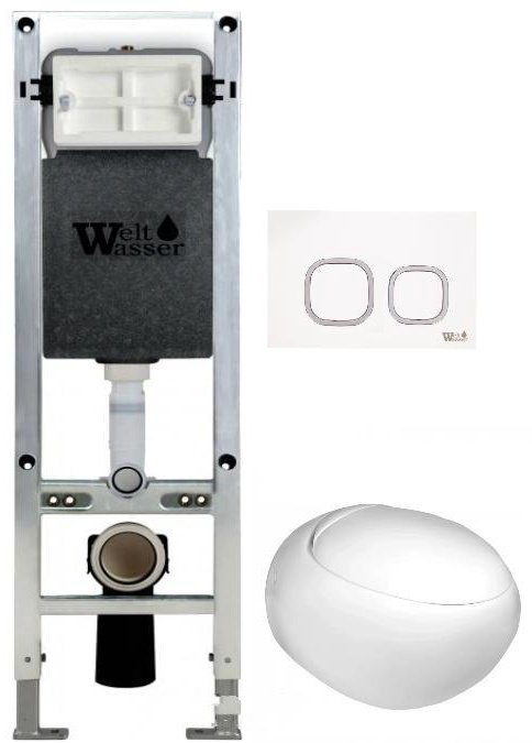 WeltWasser унитаз с инсталляцией JECKENBACH 004 GL-WT, санфаянс купить,NaN