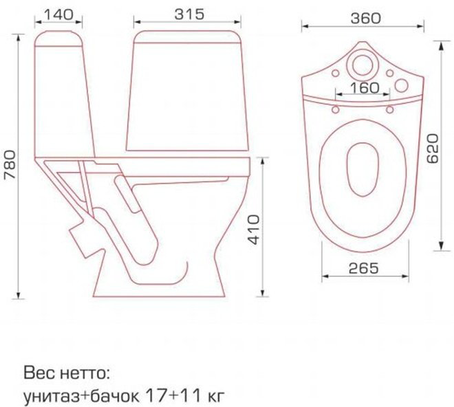 Унитаз-компакт ВКЗ W101 Economic 9074 белый