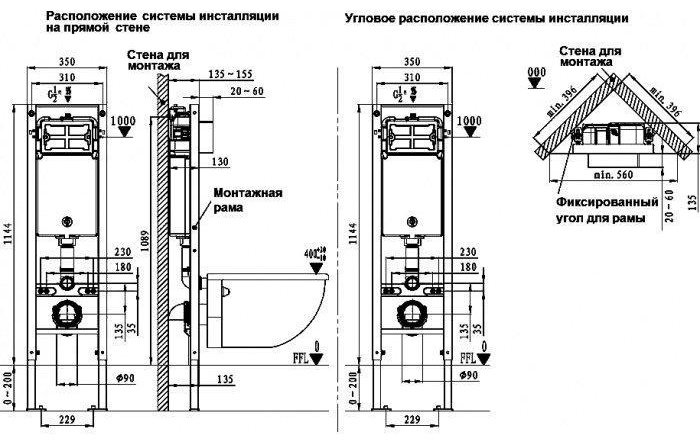 WeltWasser унитаз с инсталляцией JECKENBACH 004 GL-WT, санфаянс купить,NaN