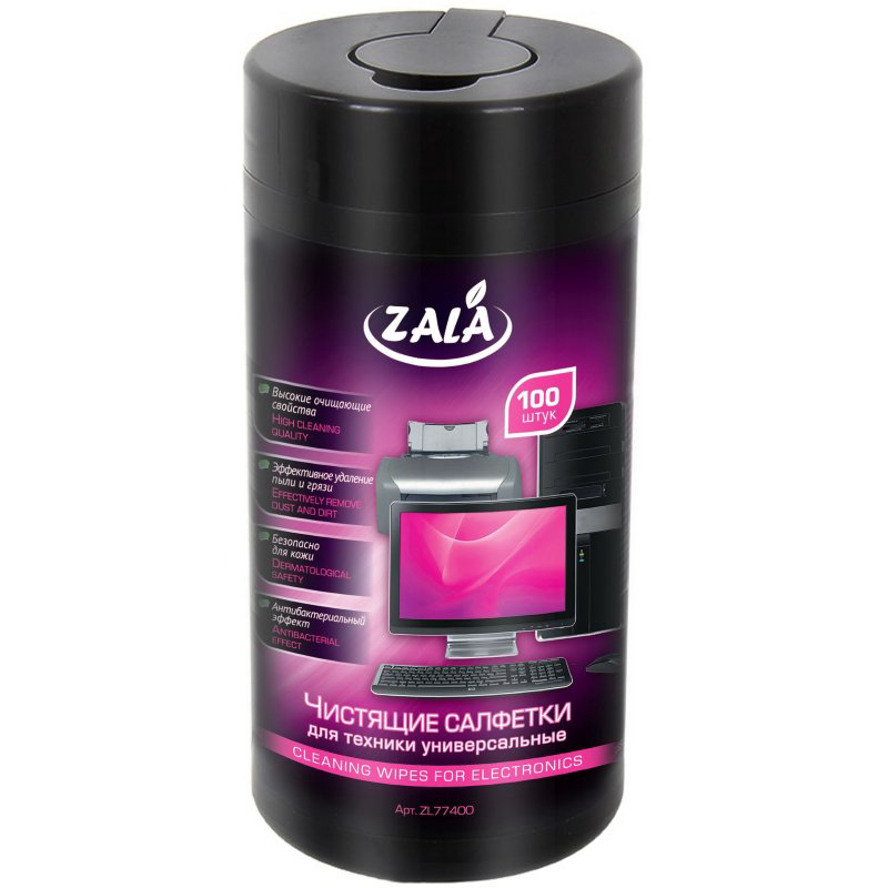  Чистящие салфетки Zala ZL77400 100шт