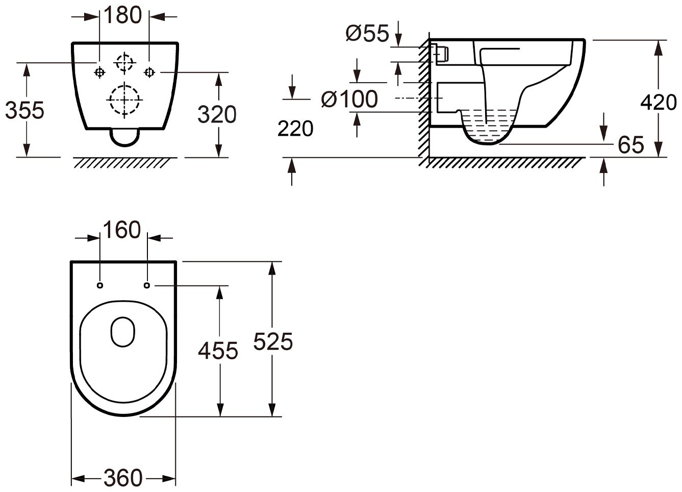 Wellsee унитаз Chalice Perfection 182610001, санфарфор