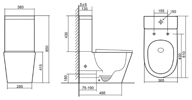 Унитаз Triton Corso CO-3806 белый купить,NaN