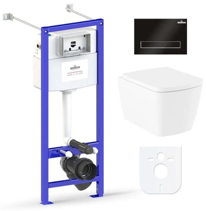 Унитаз Lavinia Boho Relfix Aveo Rimless 77050208 с инсталляцией белый