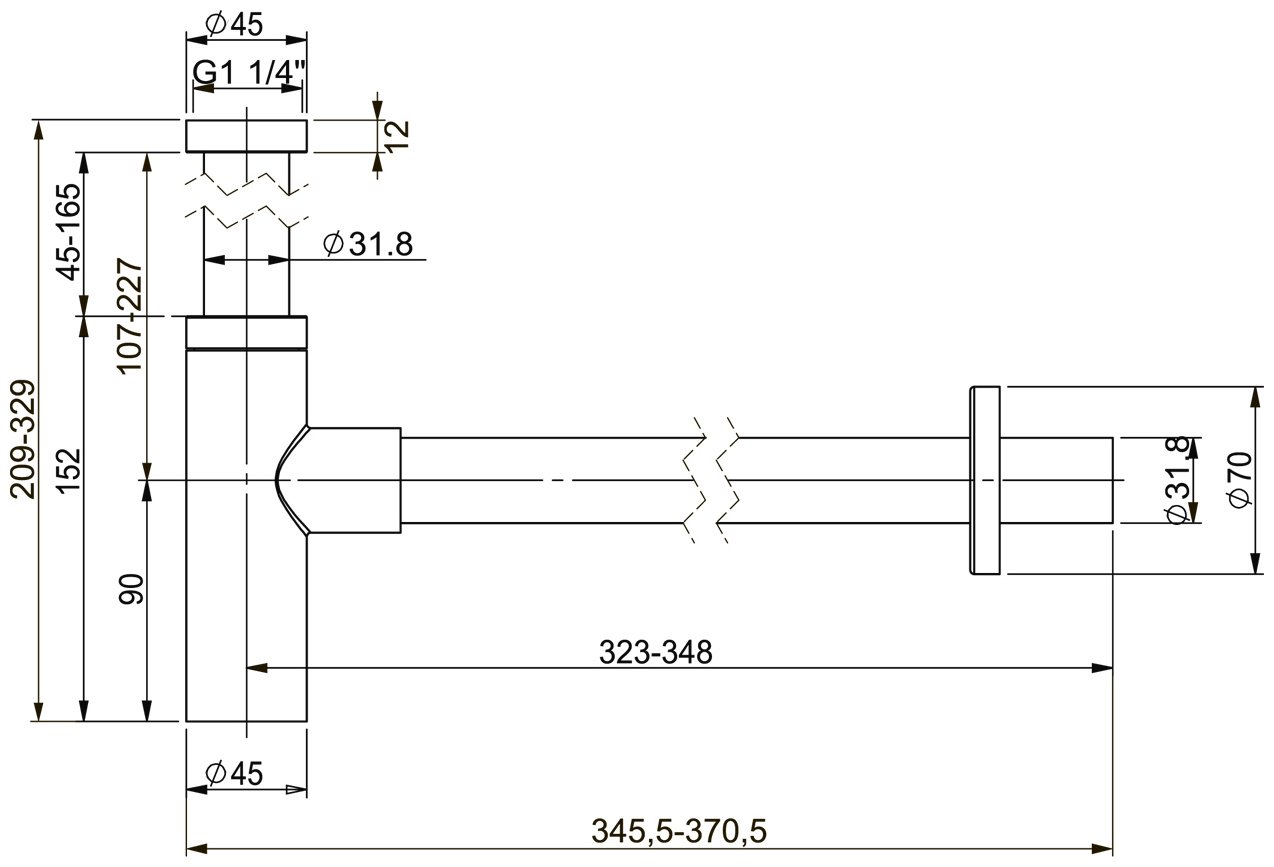 Сифон Wellsee Drainage System 182121000 32 мм