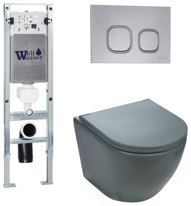 Унитаз WeltWasser Merzbach 043 серый купить,NaN