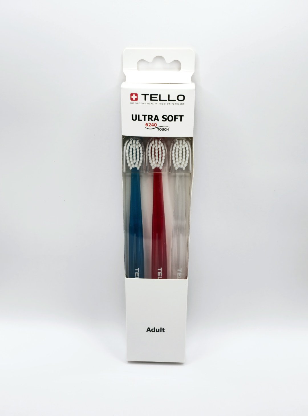 TELLO 6240 Touch Adult зубная щетка ультрамягкая 3 шт