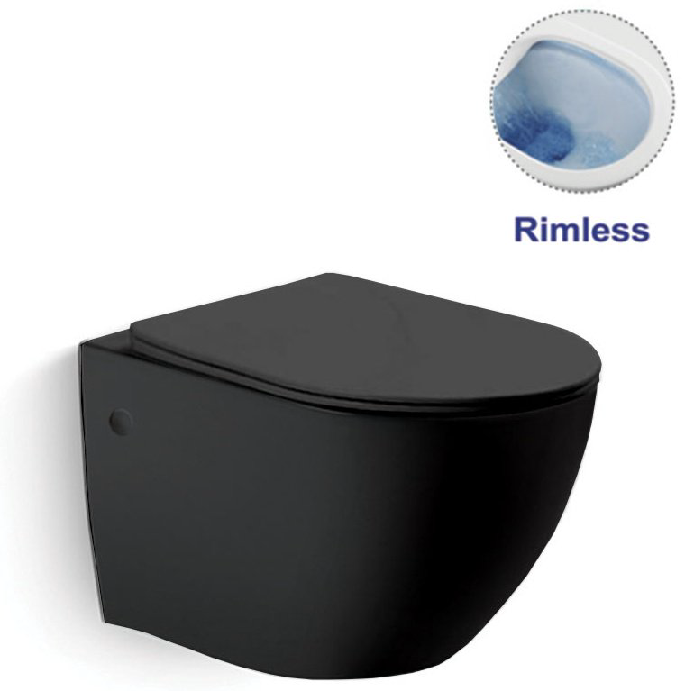 Унитаз Vincea VT1-14MB черный купить,252100