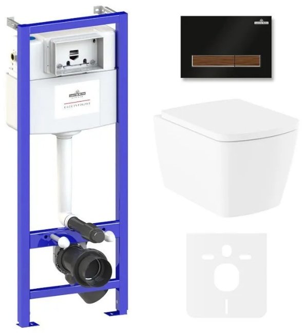 Унитаз Lavinia Boho Relfix Aveo Rimless 75110243 с инсталляцией белый