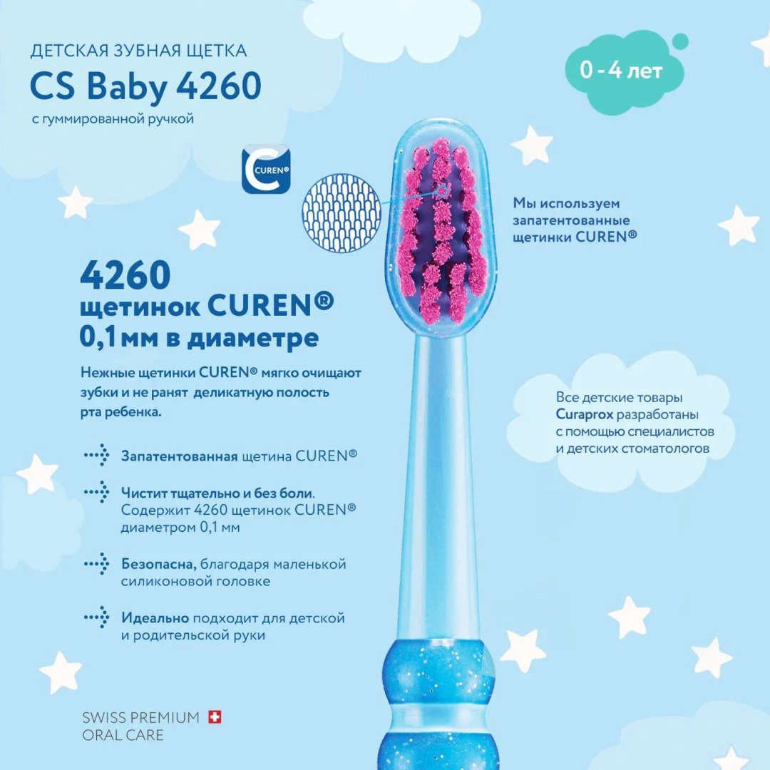 CURAPROX Baby зубная щетка мягкая 1 шт купить,NaN