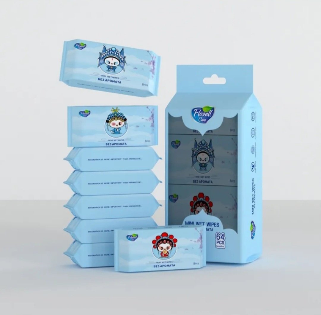 Влажные салфетки Flovell Care Влажные салфетки 8 шт