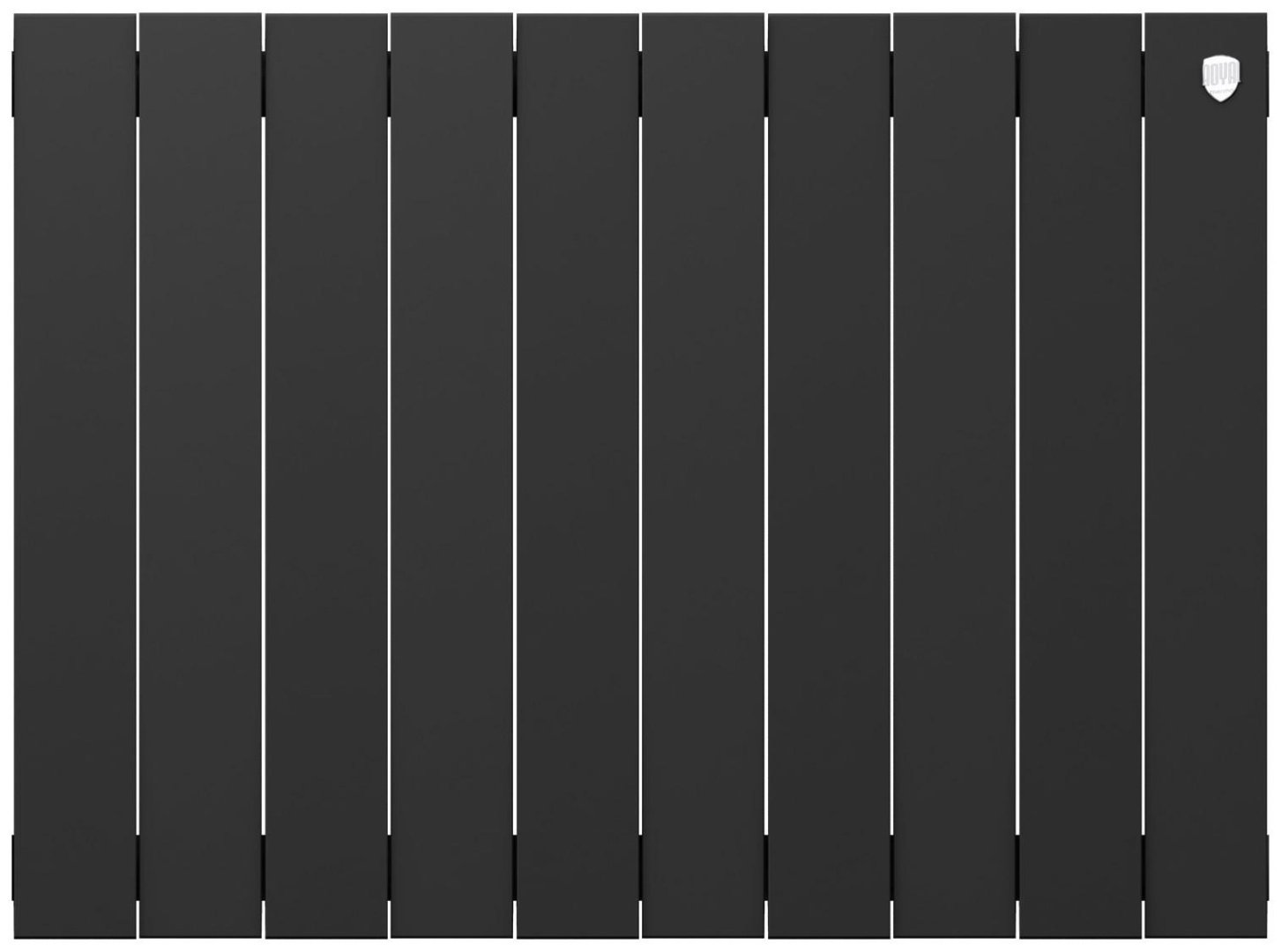 Радиатор Royal секционный Thermo PianoForte 500 new/Noir Sable алюминиевый, стальной, кол-во секций: 10