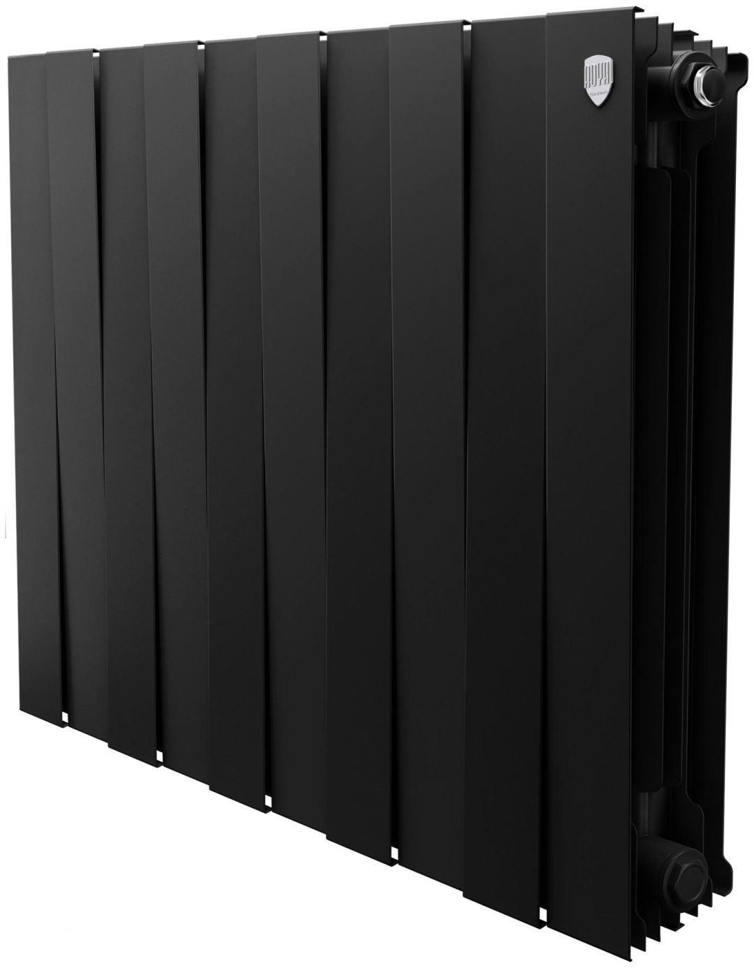 Радиатор Royal секционный Thermo PianoForte 500 new/Noir Sable алюминиевый, стальной, кол-во секций: 10