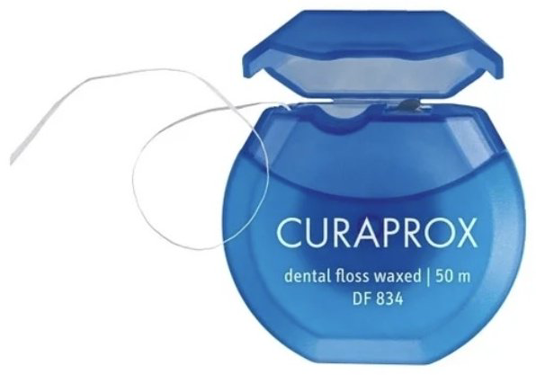 Зубная нить CURAPROX DF 834 ленточная 50 м купить,NaN