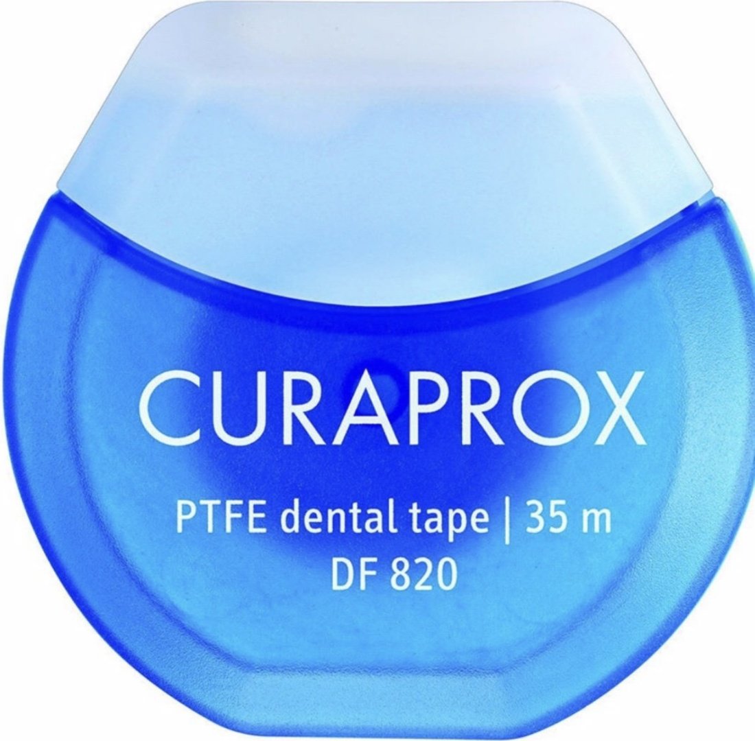 Зубная нить CURAPROX PTFE ленточная 35 м - ForteMarket Зубная нить CURAPROX PTFE ленточная 35 м купить,0