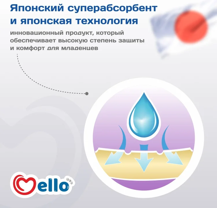 Подгузники-трусики Mello L 44шт