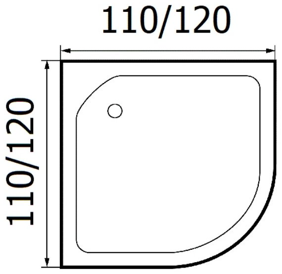 Душевой поддон KABINKA.KZ 120/120/15 C 120x120 низкий купить,170841