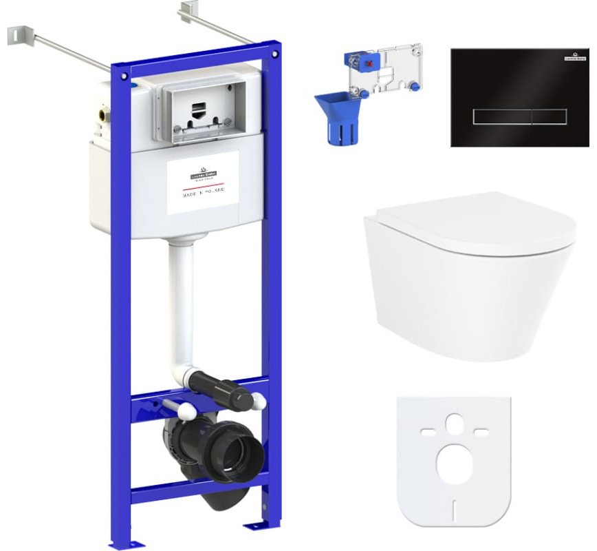 Унитаз Lavinia Boho 87050178 с инсталляцией белый