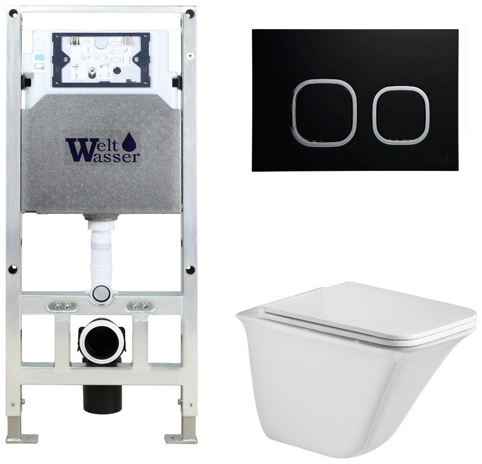 WeltWasser унитаз с инсталляцией ROTBACH 004 GL-WT, санфаянс купить,269600
