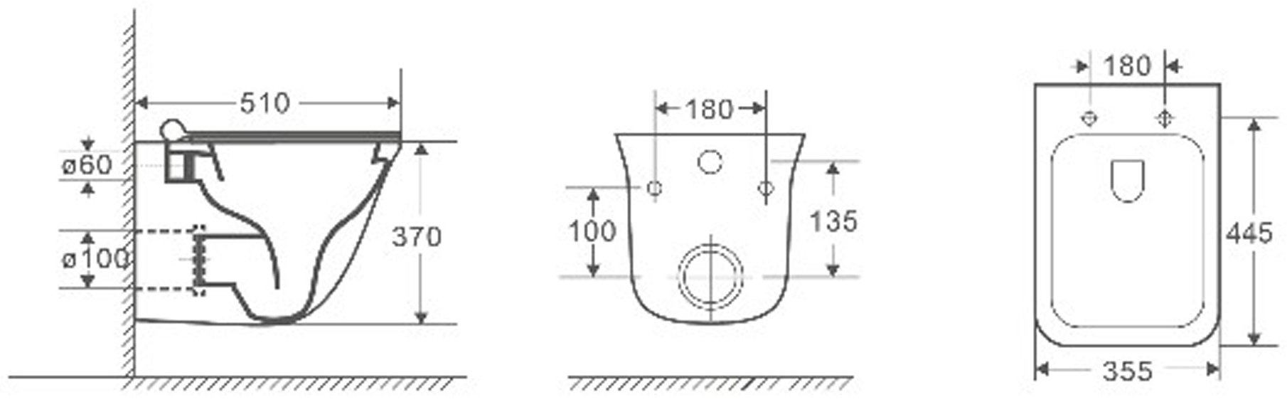 Унитаз WeltWasser Rotbach 004 GL-WT белый купить,250000