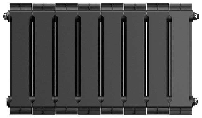 Радиатор Royal Thermo секционный PianoForte 300/Noir Sable биметаллический, кол-во секций: 8