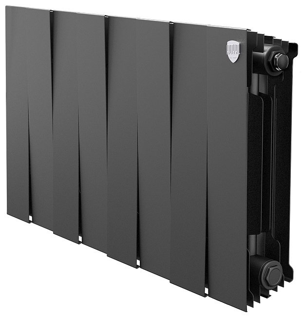 Радиатор Royal Thermo секционный PianoForte 300/Noir Sable биметаллический, кол-во секций: 8
