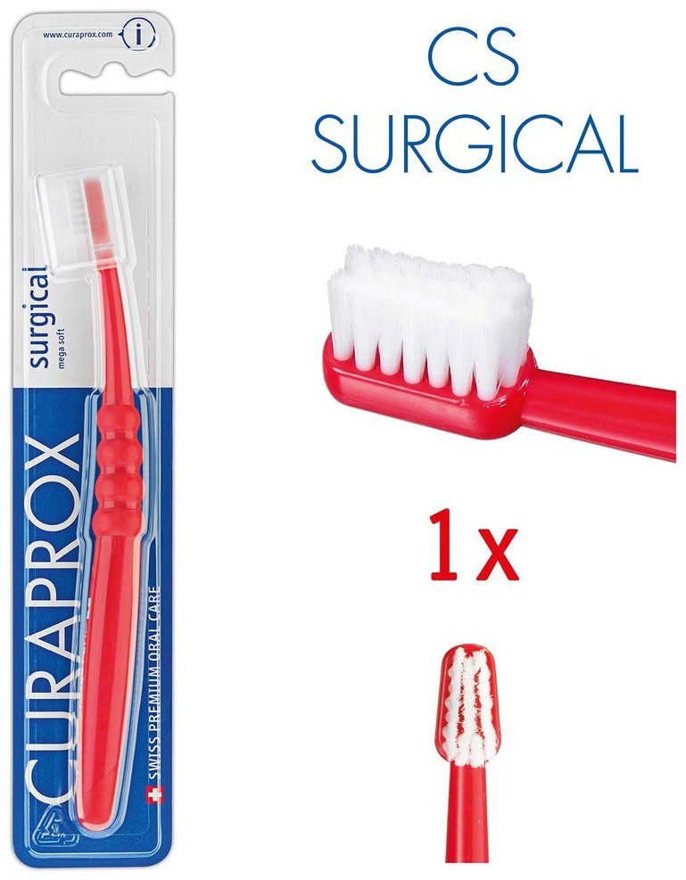 CURAPROX CS Surgical зубная щетка послеоперационная зубная щетка экстра-мягкая 1 шт купить,0