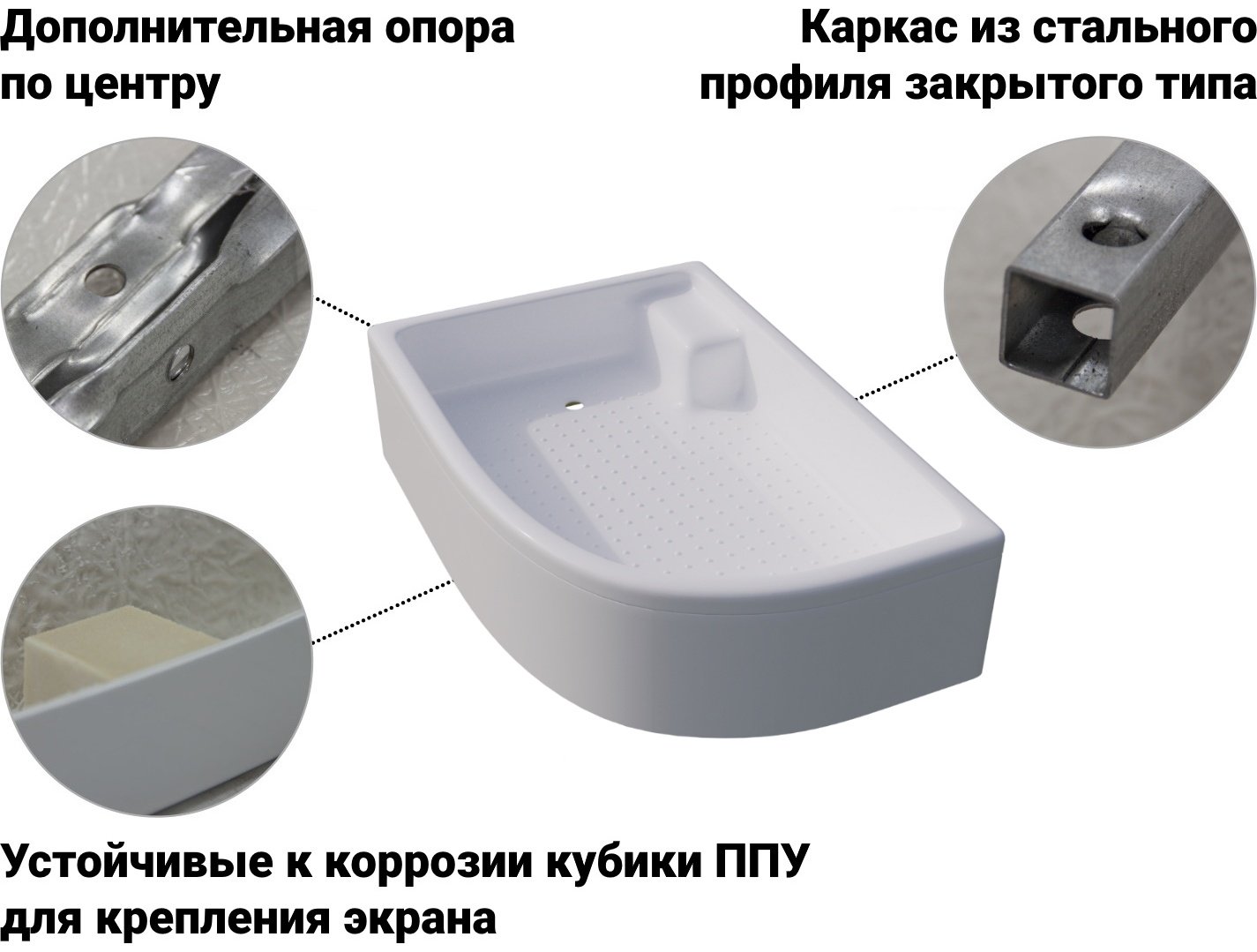 Душевой поддон KABINKA.KZ Щ0000038231 120x80 средний