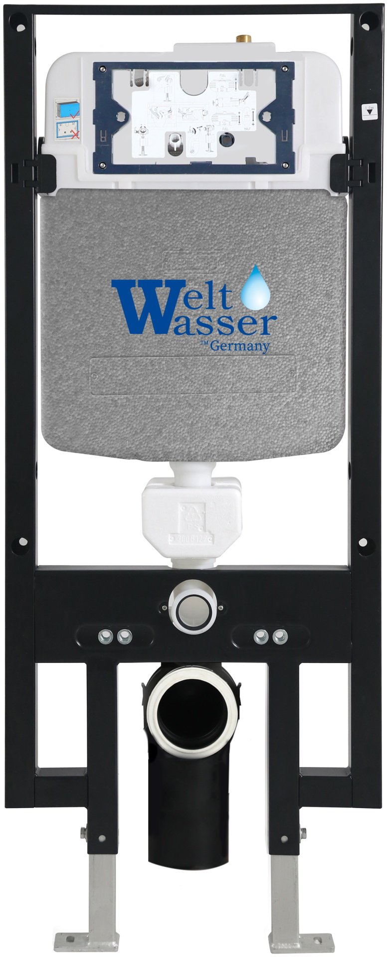 Унитаз WeltWasser Salzbach AS49734 с инсталляцией серый