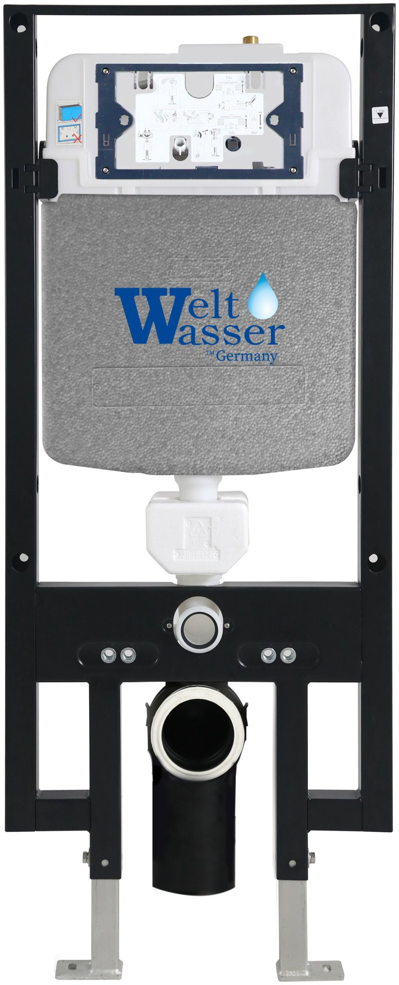 Унитаз WeltWasser Salzbach AS49734 с инсталляцией серый купить,329000