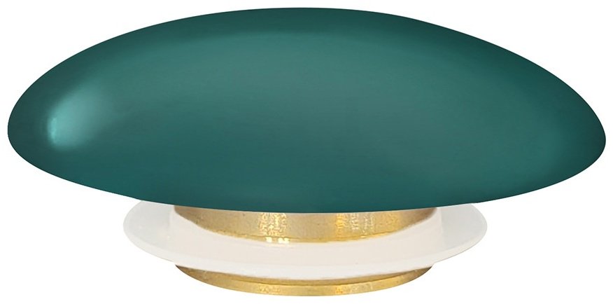 Заглушка для раковины Abber AC0014MBG 1 1/2 темно зеленая, керамика