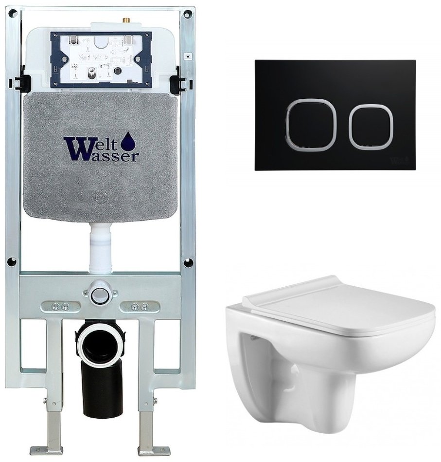 Унитаз WeltWasser Kehlbach 004 GL-WT с инсталляцией белый