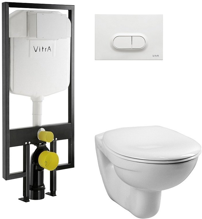 Унитаз VitrA 9773B003-7201 с инсталляцией белый