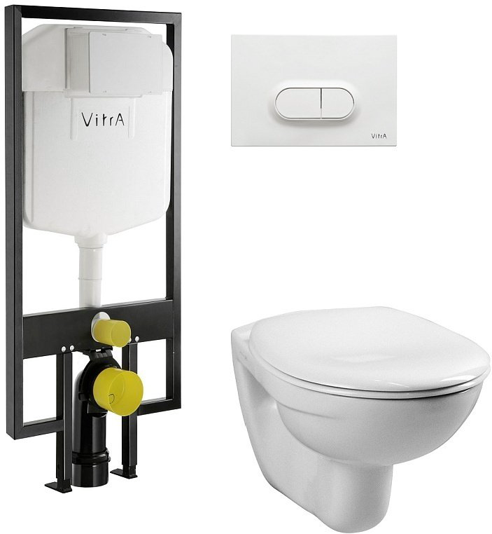 Унитаз VitrA 9773B003-7201 с инсталляцией белый