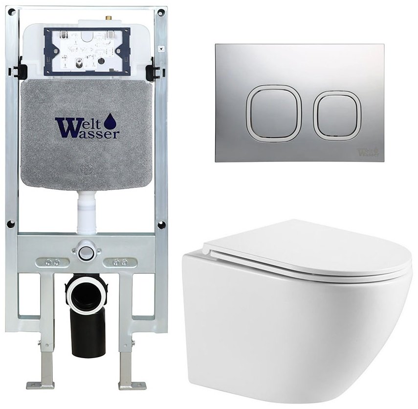 Унитаз WeltWasser Merzbach MERZBACH 043 MT-WT белый купить,NaN