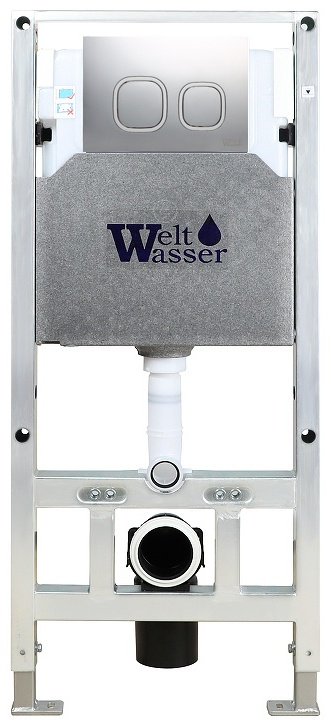 WeltWasser унитаз с инсталляцией NESENBACH 004 GL-WT, санфаянс