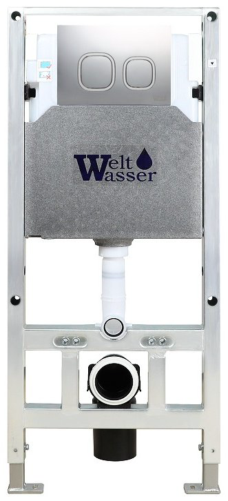 WeltWasser унитаз с инсталляцией NESENBACH 004 GL-WT, санфаянс купить,281800