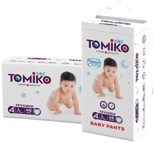Подгузники-трусики Tomiko L 46шт