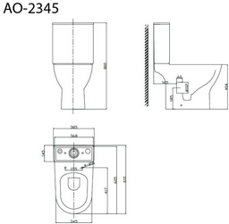 Унитаз Triton Astro AO-2345 белый