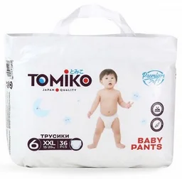 Подгузники-трусики Tomiko XXL 36шт