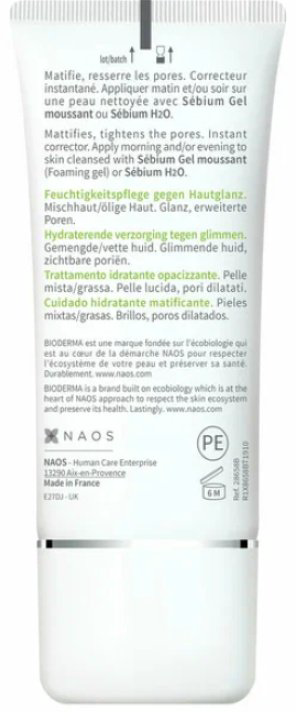Bioderma крем Sebium Mat Control матирующий для лица 30 мл купить,NaN