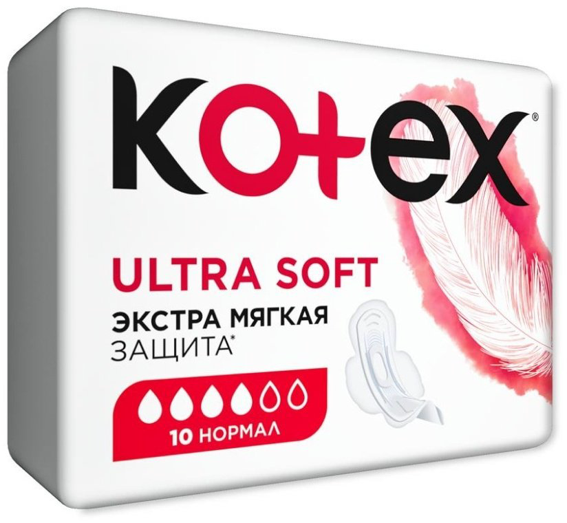 Прокладки Kotex Ultra Soft Normal 10 шт купить,NaN