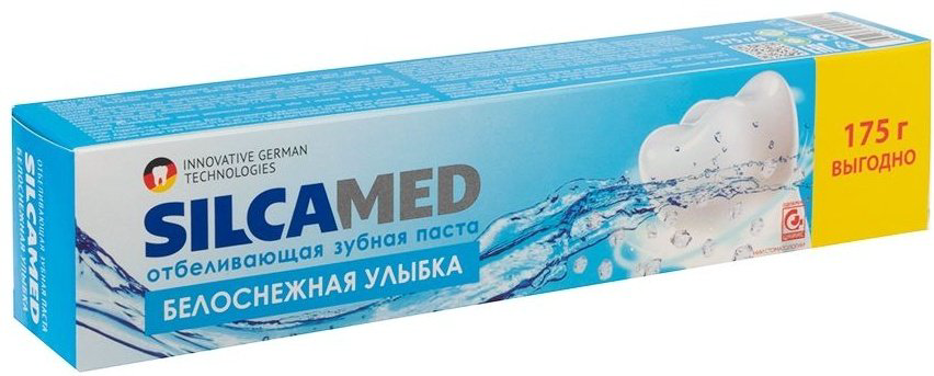 SILCAmed зубная паста Белоснежная улыбка 175 г купить,NaN