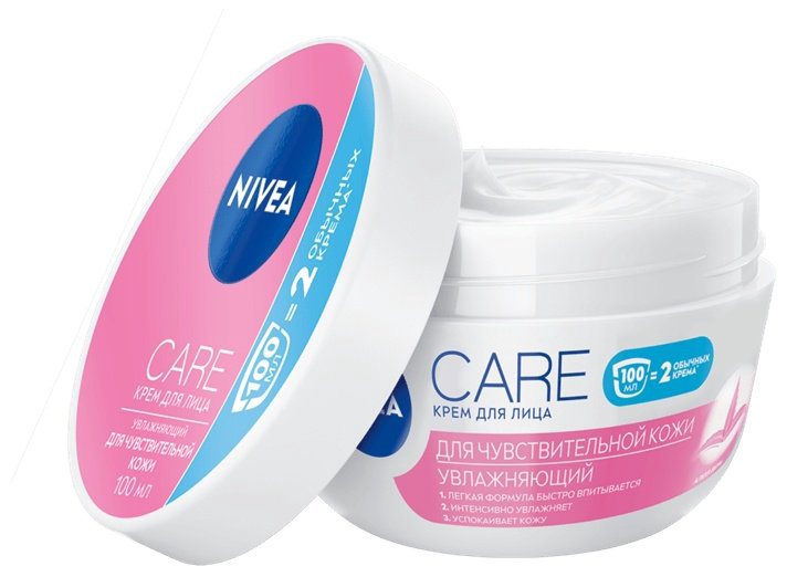 NIVEA крем Care c алоэ вера для чувствительной кожи увлажняющий для лица 100 мл купить,NaN