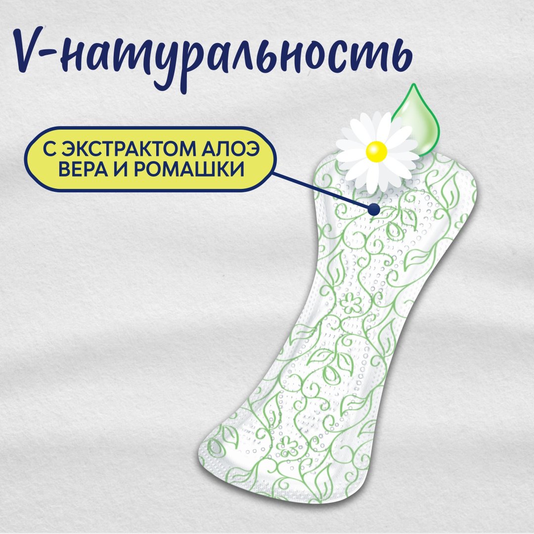 Libresse прокладки ежедневные Natural Care Нормал 40 шт купить,NaN