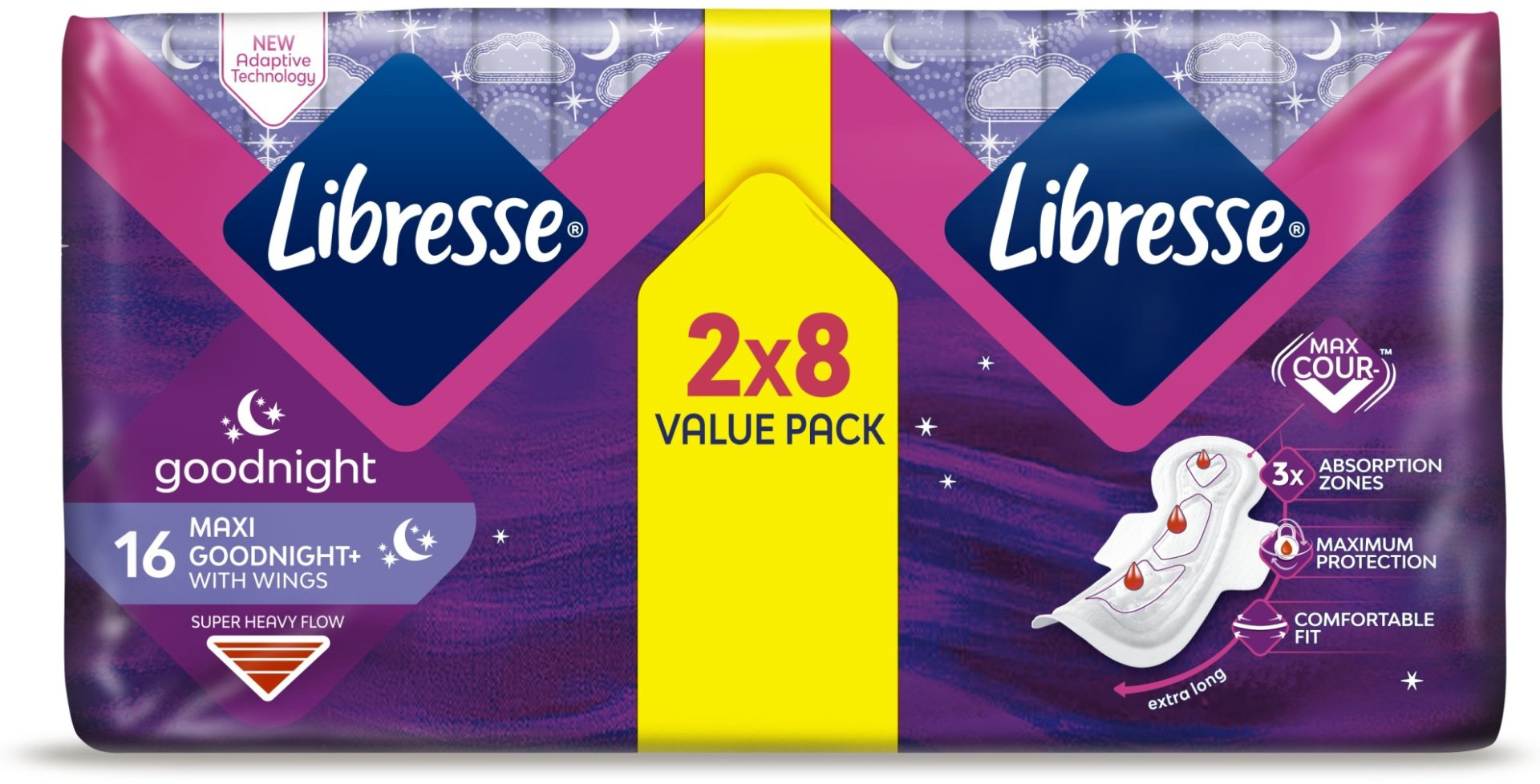 Libresse прокладки Goodnight Maxi 16 шт купить,NaN