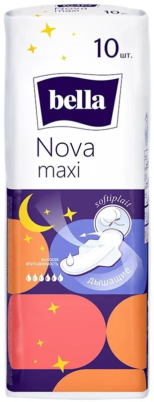 Bella прокладки Nova Maxi 10 шт купить,NaN