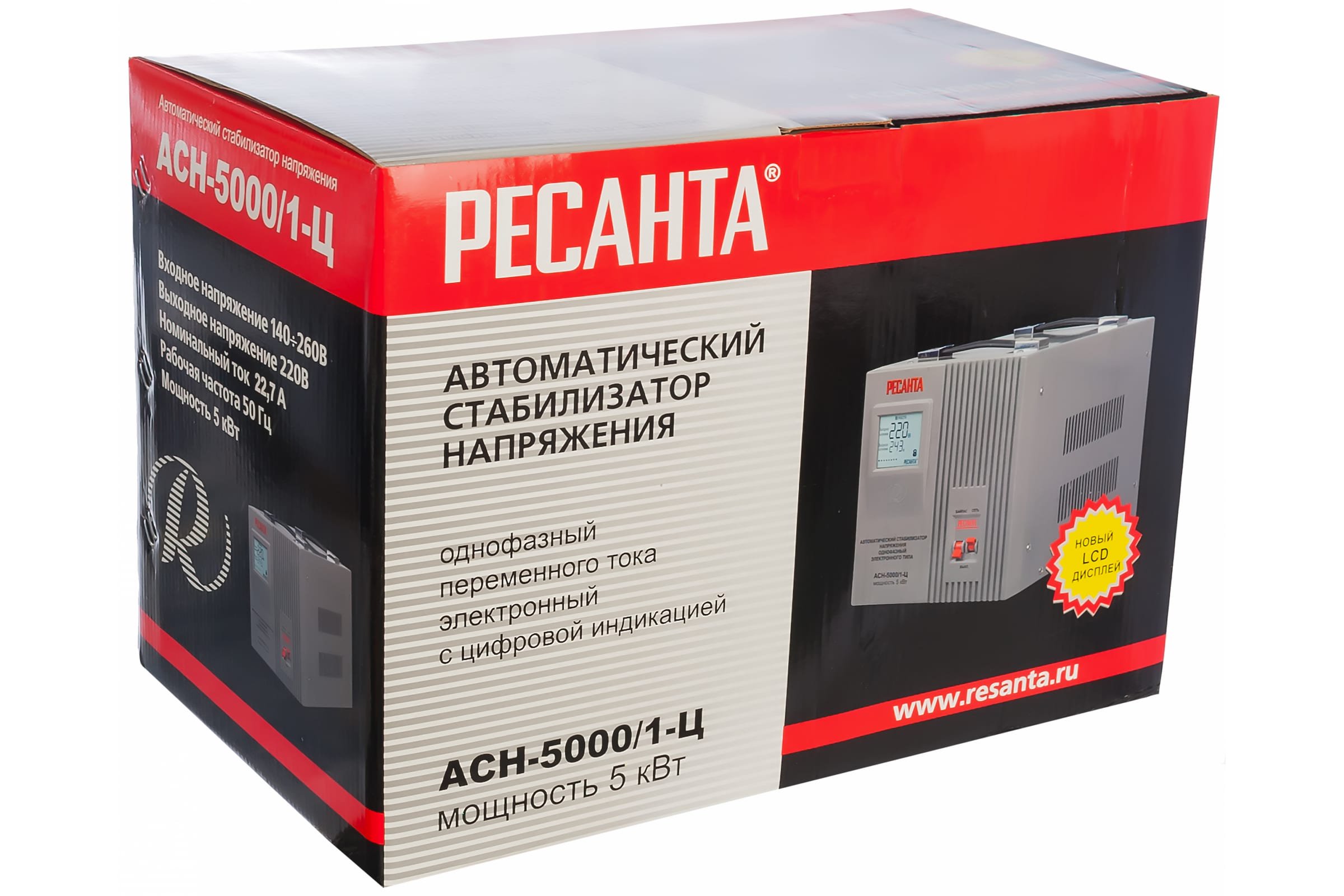 Стабилизатор Ресанта АСН-5 000/1-Ц