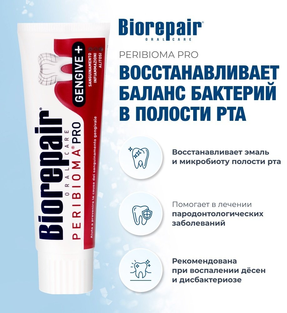 Biorepair зубная паста Peribioma Pro 75 мл