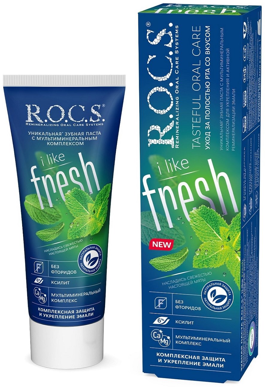 R.O.C.S. зубная паста iLike Fresh 74 г купить,NaN